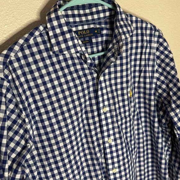 Polo Ralph Lauren Non Iron Men’s Long Sleeve Button Down Size Medium - Picture 2 of 8